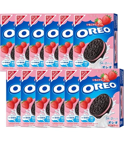Amazon.co.jp: オレオ 3種アソート（バニラ・チョコ・いちご）×各2箱