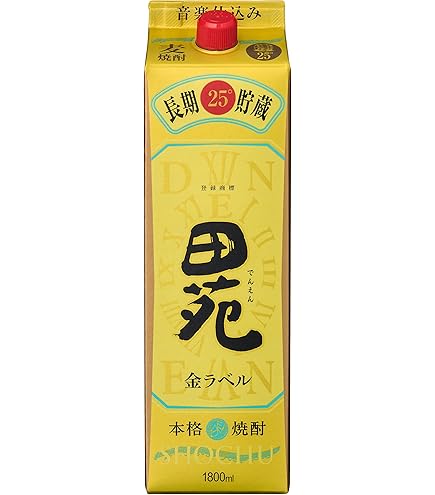 Amazon.co.jp: 田苑酒造 麦白ラベルパック [ 焼酎 25度 1800ml