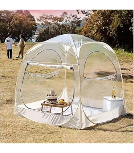 Amazon.co.jp: Kirnuo 透明テント、ガーデンドームバブルテント、360