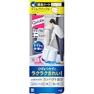 クイックルミニワイパー(トイレクイックルニオイ予防シトラスミントの香り1枚入りが同梱)ひざをつかずにラクラクきれい!