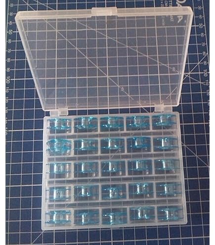 LNKA 25-Pack Blue Bobbins For Pfaff Sewing Machines - Compatible With 9033P Models