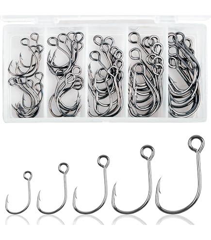 Stainless Steel Fishing Hooks 3-Pack Owner X-Strong Single Replacement Hooks - Size 2/0, Black Chrome, Model 4101-121 Owner Treble Hooks Stainless Steel Fishing Hooks 3-Pack Owner X-Strong Single Replacement Hooks - Size 2/0, Black Chrome, Model 4101-121 Owner Treble Hooks