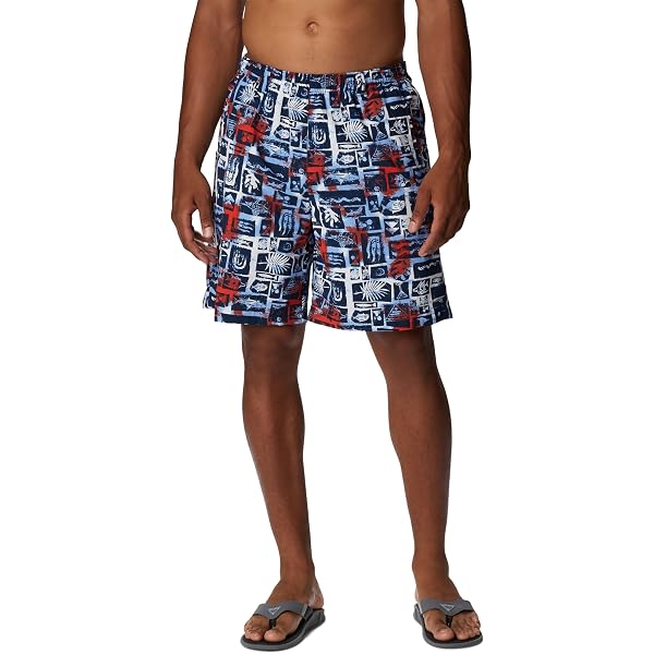 Columbia Men's Half Moon III Shorts - Sail Color, Large, 97% Cotton 3% Elastane, Casual Outdoor Shorts