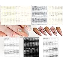 ホワイト 数字 ネイルパーツ エナメル 5 数字 ナンバー ゴールド ホワイト ブラック 2枚
