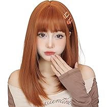 Amazon.co.jp: EMMOR ウィッグ セミロング かつら 女性 フルウィッグ