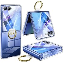 Amazon.co.jp: OURJOY Galaxy Z Flip7 用 ケース リング付き 超薄透明