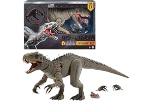 マテル ジュラシックワールド(JURASSIC WORLD) ハモンド・コレクション インドミナス・レックス 可動フィギュア 全長:約73cm 交換パーツ付き コレクター向け 8歳から ブラウン JKG98