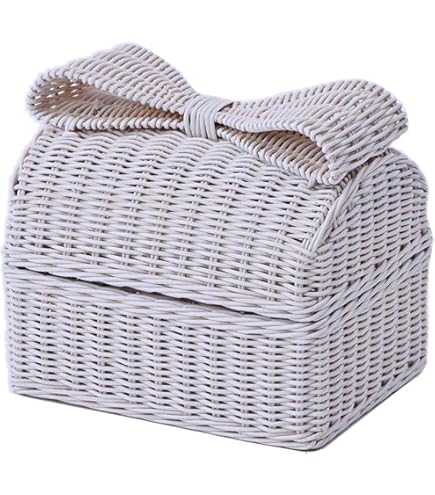 ホワイト収納バスケット サンフラワーラタン Amazon.co.jp: サンフラワーラタン ハンギングバスケット 小物入れ