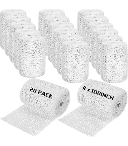 Bandages Plâtre De Paris AMZSKILLS Modroc - 8 Rouleaux 8cm X 3m | Pour Sculpture Et Moulage