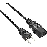 アイネックス AINEX AC電源ケーブル 極細ストレートタイプ ACP-15S-BK