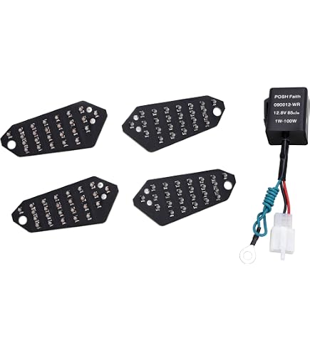 Amazon | ポッシュフェイス(POSH FAITH) バイク用品 ウインカー LED
