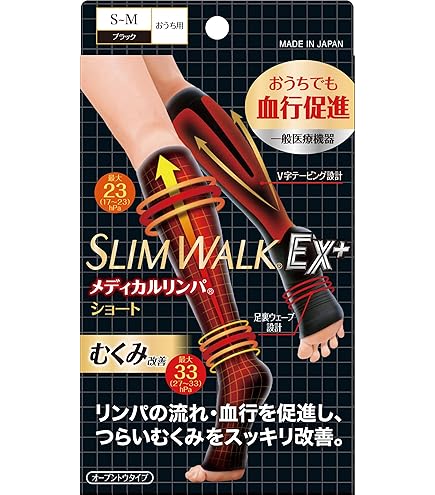 Amazon | ムクミキュアオープントゥタイプ 着圧ソックス SMサイズ 1足
