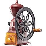 カリタ Kalita コーヒーミル 鋳物 手挽き 手動 ダイヤミル レッド N #42137 アンティーク コーヒーグラインダー 挽き目調整可能 フタ付き 喫茶店 カフェ