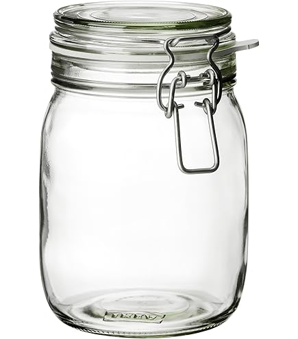 Amazon｜IKEA(イケア) KORKEN ふた付き容器 クリアガラス｜保存容器