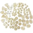 透かし チャーム アソートセット 100枚入り ゴールド パーツ アクセサリー ピアス イヤリング ビジュー