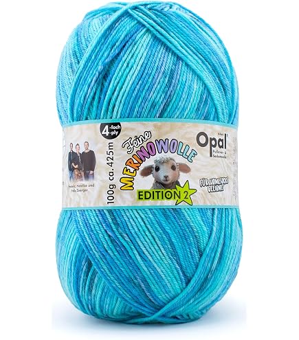 Amazon | 毛糸 Opal オパール ファインメリノウール2 4ply 11631.夢色