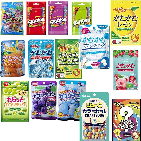 Amazon.co.jp: かむかむ レモン ぶどう マスカット 味 120g