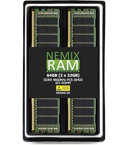 メモリー DDR5 64GB (2x32GB) 4800MHz (PC5-38400) Amazon.co.jp: NEMIX RAM 64GB (2X32GB) DDR5 4800MHZ PC5-38400 1Rx4