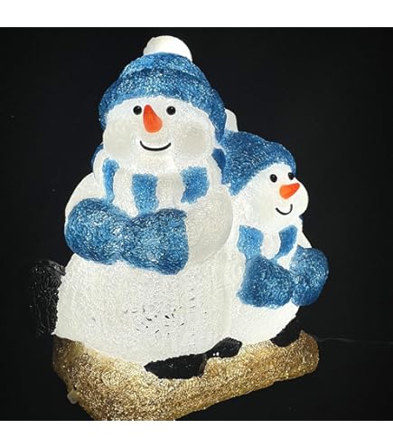 Amazon.co.jp: 二人のスノーマン ツインスノーマン高さ44cm