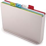 Joseph Joseph (ジョセフ ジョセフ) (ジョゼフジョゼフ) 調理用まな板 シルバー ラージ インデックス付まな板 アドバンス2.0 60134 4枚入