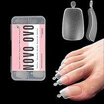 Amazon | NOVO OVOネイルチップ、つま先用ネイルチップ、カーブ