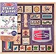 Melissa & Doug stamp-a-sceneスタンプパッド: Fairy Garden – 20木製スタンプ、5色鉛筆、および2色スタンプパッド