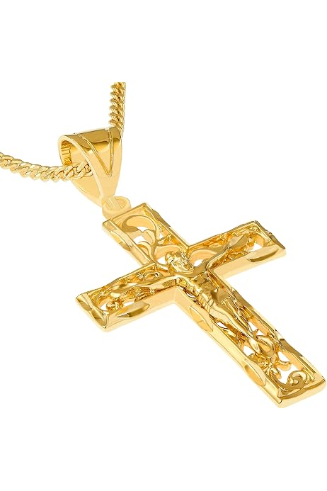 Lifetime Jewelry Cross Necklace [ Gold 