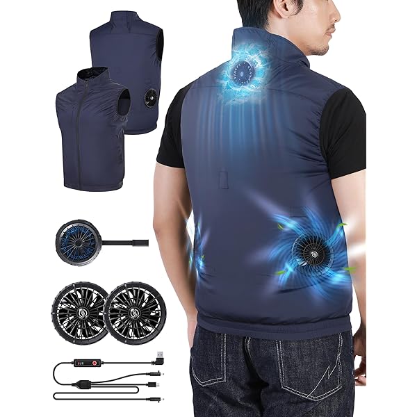 Amazon.co.jp: [Amxmecln] 冷風機搭載 32V超高出力 体感-20℃空調作業服