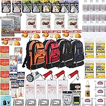 Amazon.co.jp: 防災セット 4人用 女性にも 防災リュック 防災グッズ