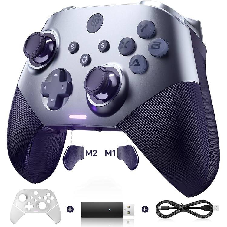 Amazon.co.jp: EasySMX X 10 PC コントローラー - 交換可能なフェイス