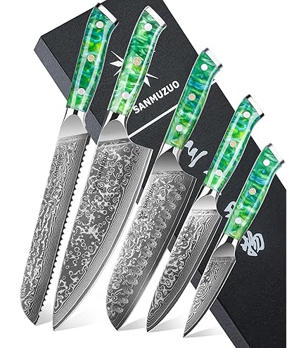 Amazon | Jean Dubost 6-steakラギオールナイフwith Bubinga Wood