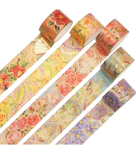 贝壳金 10m 绮罗凰舞 海外マスキングテープ 贝壳光 6cm×10m 长发公主 海外マスキングテープ