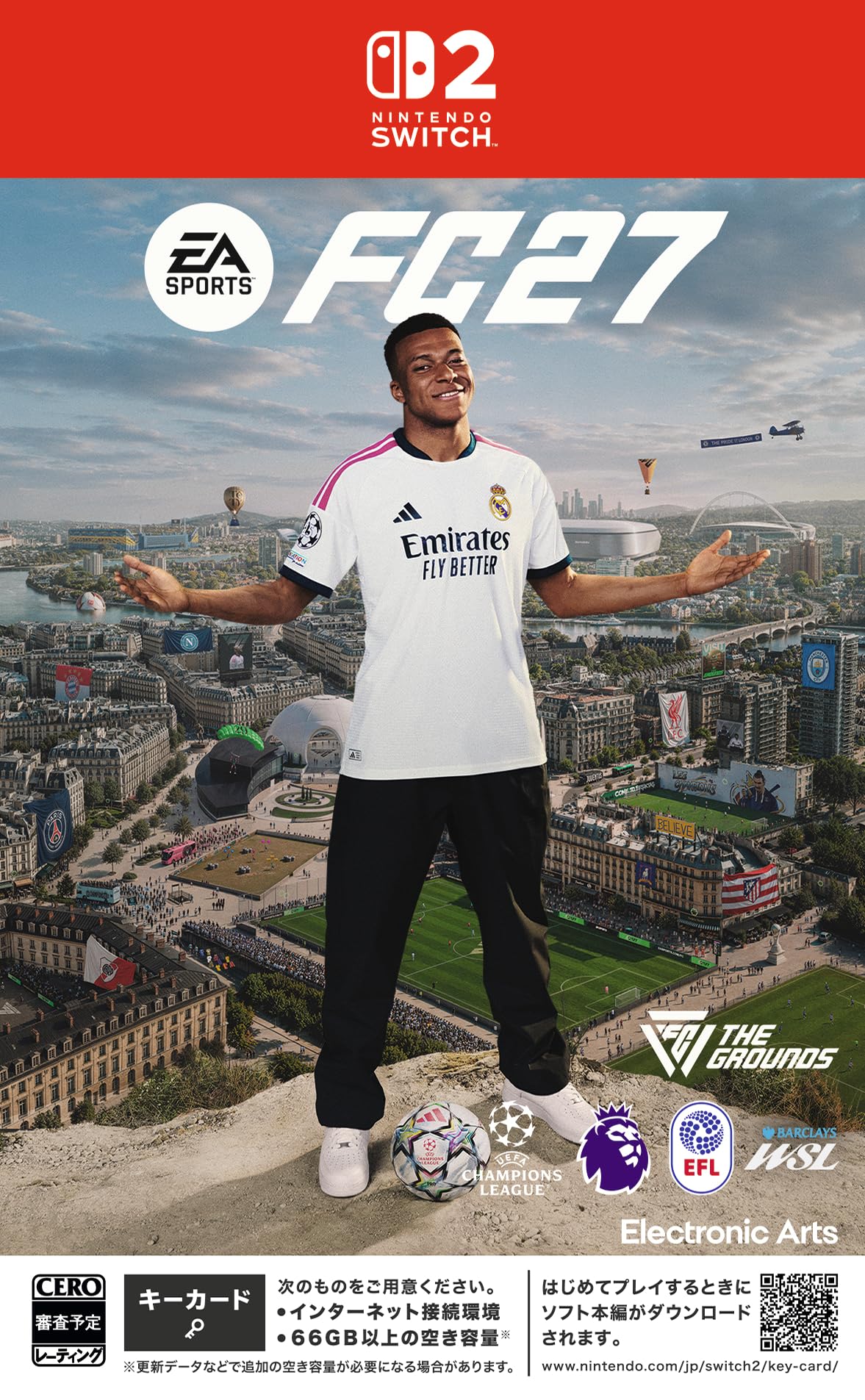 EA SPORTS™ FC 27 【同梱物】The Grounds シグネチャースウェットスーツ & Mbappéがテーマのティア3のアンプ & ダブルAXP 10試合分x2個(消耗品) & 先行予約チャレンジ & アイコン/ヒーロー3名 & 監督キ