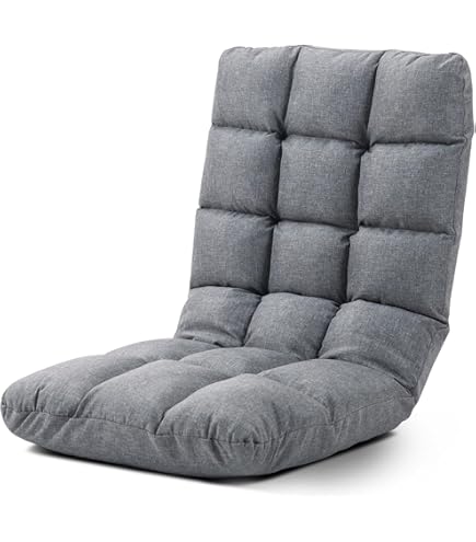 Amazon｜VECELO 座椅子 5段階調節 3way 折りたたみ可能 幅60CM ふあふ