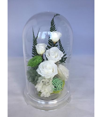 Amazon｜アートフォーシーズン□仏花（白系）ミニ輪菊glass ホワイト