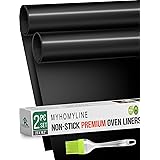 Oven Liners for Bottom of Electric Gas Oven - 2X Large Nonstick Stove-top Oven Liners - Heavy Duty Reusable Oven Floor Protec