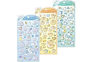 【3種セット】クラックス うるちゅるポップシール サンリオ 3 立体シール