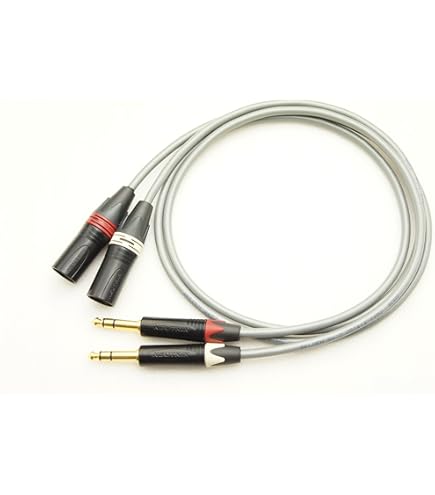 Amazon | MOGAMI 2534 XLR(メス)→TRS(ステレオフォン) 2本ペア