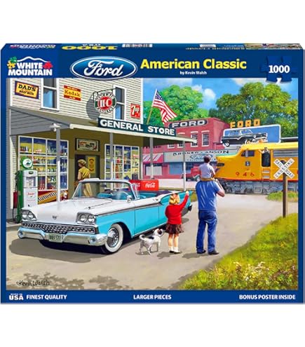 Amazon.co.jp: White Mountain Puzzles アメリカンダイナー 1000ピース