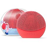 LUNA play plus 2 フォレオ FOREO ルナ プレイプラス 2 シリコーン製 フェイシャルクレンジングブラシ 電池式 (ピッチレッド - Peach Of Cake!)