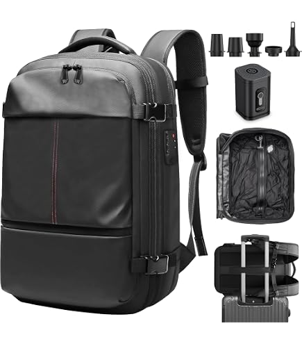 Vacuum Compression Backpack Dinictis Airback Expandable Travel Backpack ...