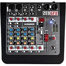 ALLEN&HEATH ZED6FX アナログミキサー Amazon | Allen ＆ Heath ZED-6FX マルチエフェクト搭載 6in