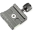 Neewer Aluminium 50mm Quick Shoe Clamp 3/8-inch with 1/4-inch Adapter and Other Arca-Style Quick Shoe Plate
