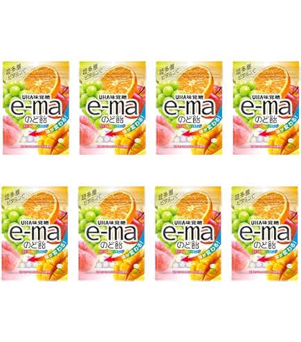 Amazon.co.jp: UHA味覚糖 e-maのど飴袋 カラフルフルーツチェンジ 50g