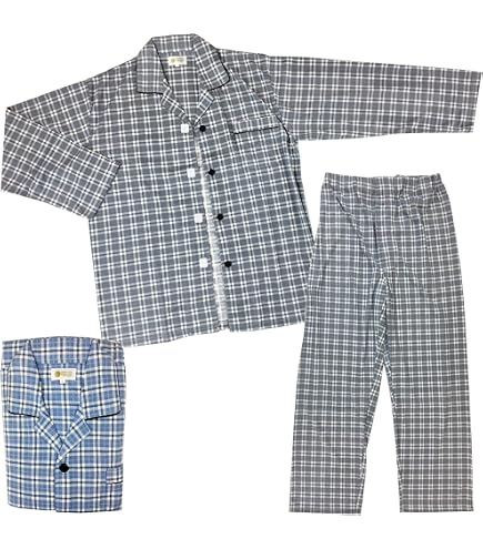 Amazon | 介護 パジャマ しるばあパラダイスパジャマ 上下セット 紳士
