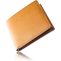 本革 コンパクト財布 栃木レザー 二つ折り財布 キャメル レディース メンズ Amazon | LEATHER CRAFT YOU 栃木レザー 二つ折り財布 ミニ財布