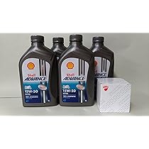 Amazon | シェル アドバンスウルトラ4T 15w50 1L入り 4本+フィルター  