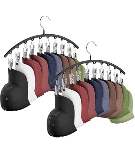 Hat Organizer For Baseball Caps 2-Pack - Metal Hat Organizer Holds - View #3