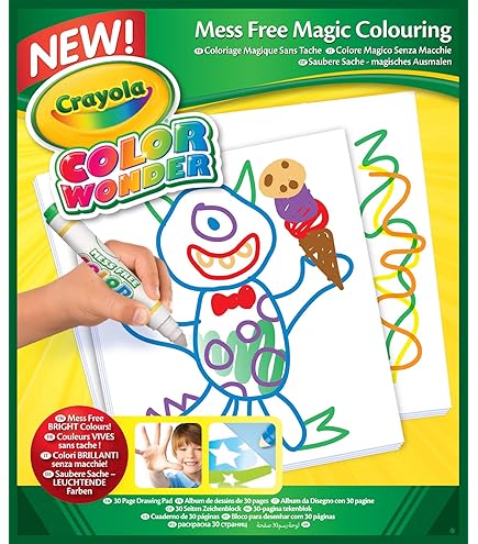 Amazon.co.jp: Crayola Color Wonder Magic Light Brush, Mess Free