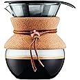 BODUM ボダム POUR OVER プアオーバー ステンレスメッシュフィルター ドリップ式 コーヒーメーカー 500ml コルクカバー付き 【正規品】 11592-109